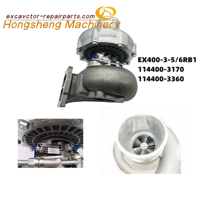 114400-3170 motor 6RB1 de Turbocharger Hitachi EX400-3 EX400-5 del excavador 114400-3360