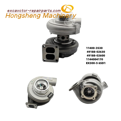 49188-02600 Turbocompresor Ex300-5 6SD1 del motor de Hitachi del excavador